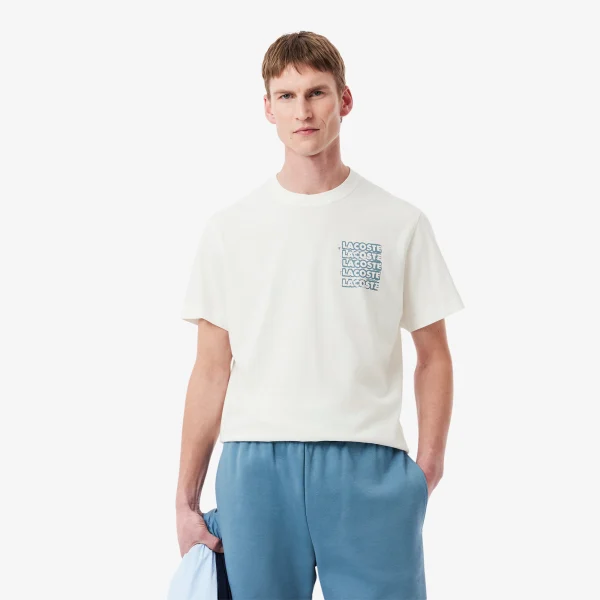 Cotton Jersey Graphic T-shirt - White