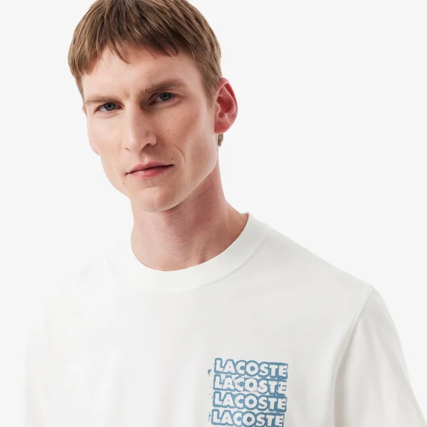 Cotton Jersey Graphic T-shirt - White