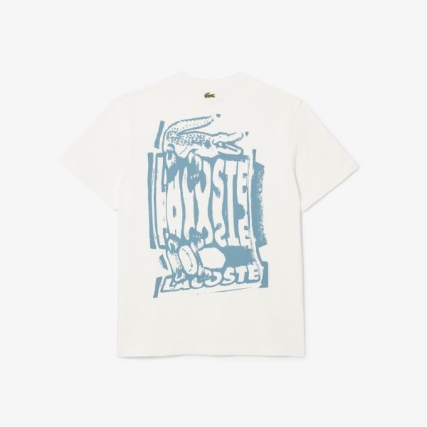 Cotton Jersey Graphic T-shirt - White